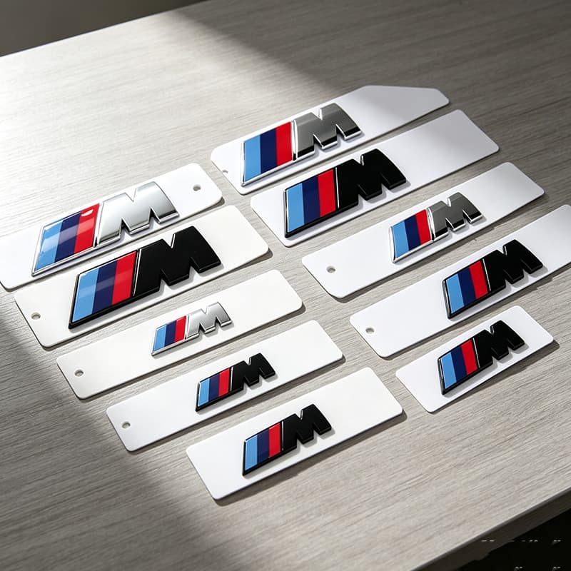ABS Corpo Do Carro Adesivo Emblema Traseiro Tronco Para BMW M1 M2 M3 M4 M5 M6 M7 M8 F20 G30 F30 F31 E36 E87 E60 E46 E91