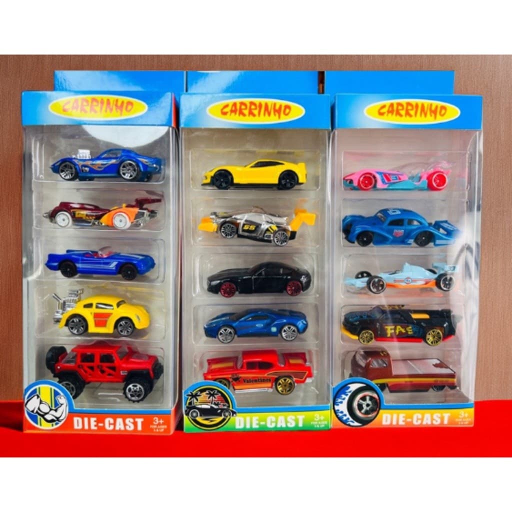 Futuro onlineBrinquedo de Kit Coleção com 5 Carrinhos De Ferro