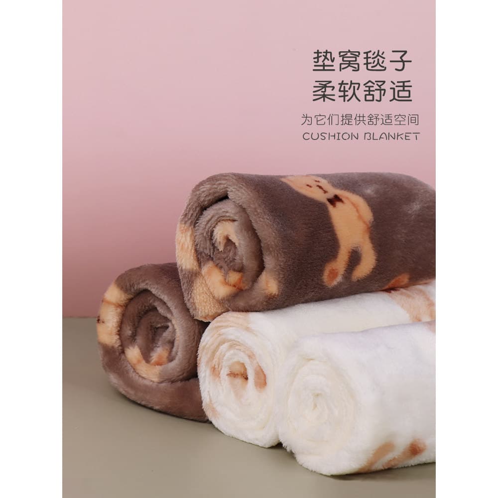 Cobertor de isolamento ouriço esquilo Hamster chinchila produtos quentes pequeno animal de estimação cobaia Coral velo c