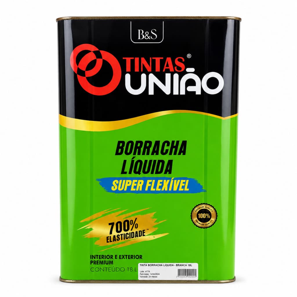 Borracha Líquida Tintas União 18L Branca Premium