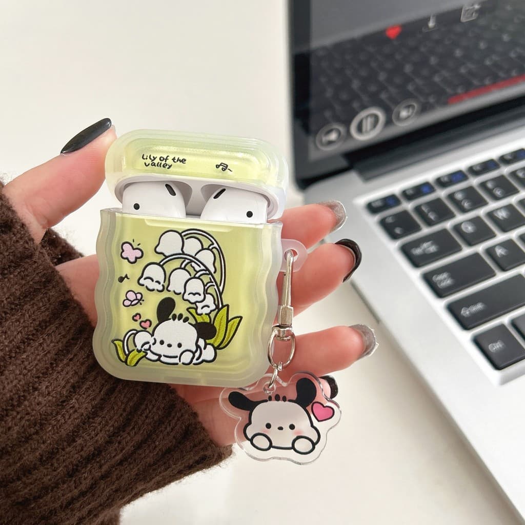 Tulip Dog - Compatible with  AirPods 4 protective case, AirPods Pro 2 protective cover, AirPods 2 Pro earphone case, Air
