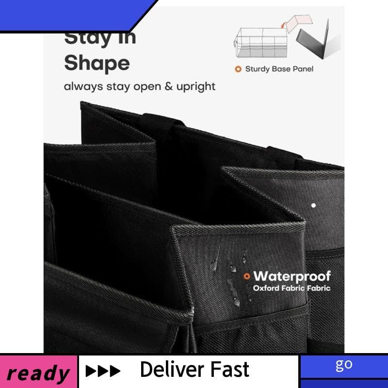 Organizador De Porta-Malas-Design Resistente-Dobrável Para Carro Modelos SUV E Sedan Acessórios-Entrega Rápida