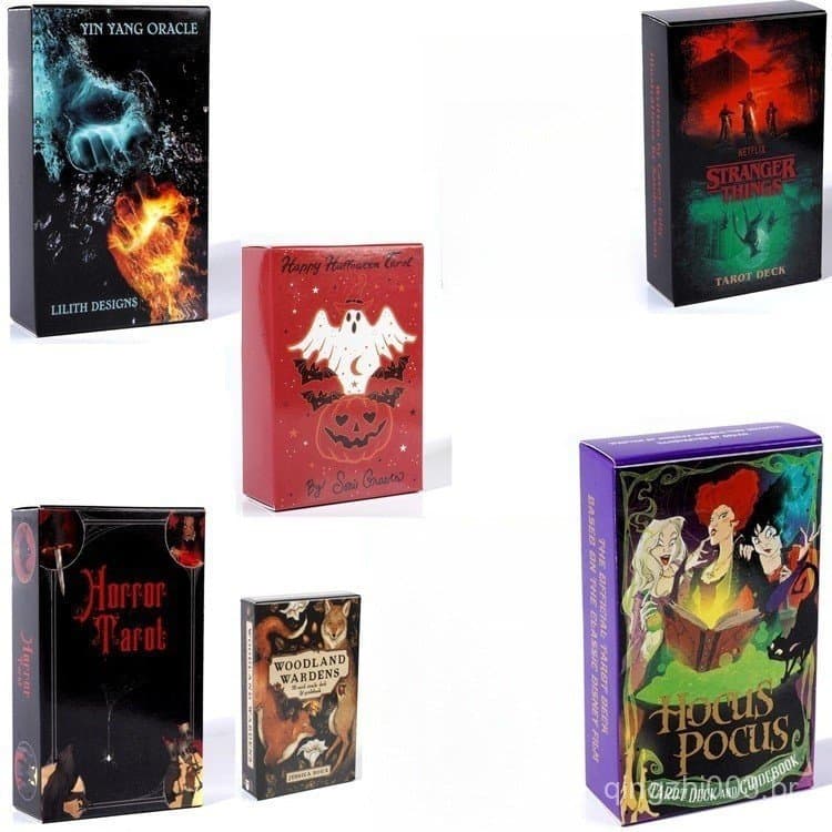 O Tarot do Cavaleiro, novas cartas totalmente em inglês, cartas de oráculo yin yang, cartas de tarot de terror 7.21 EXPD