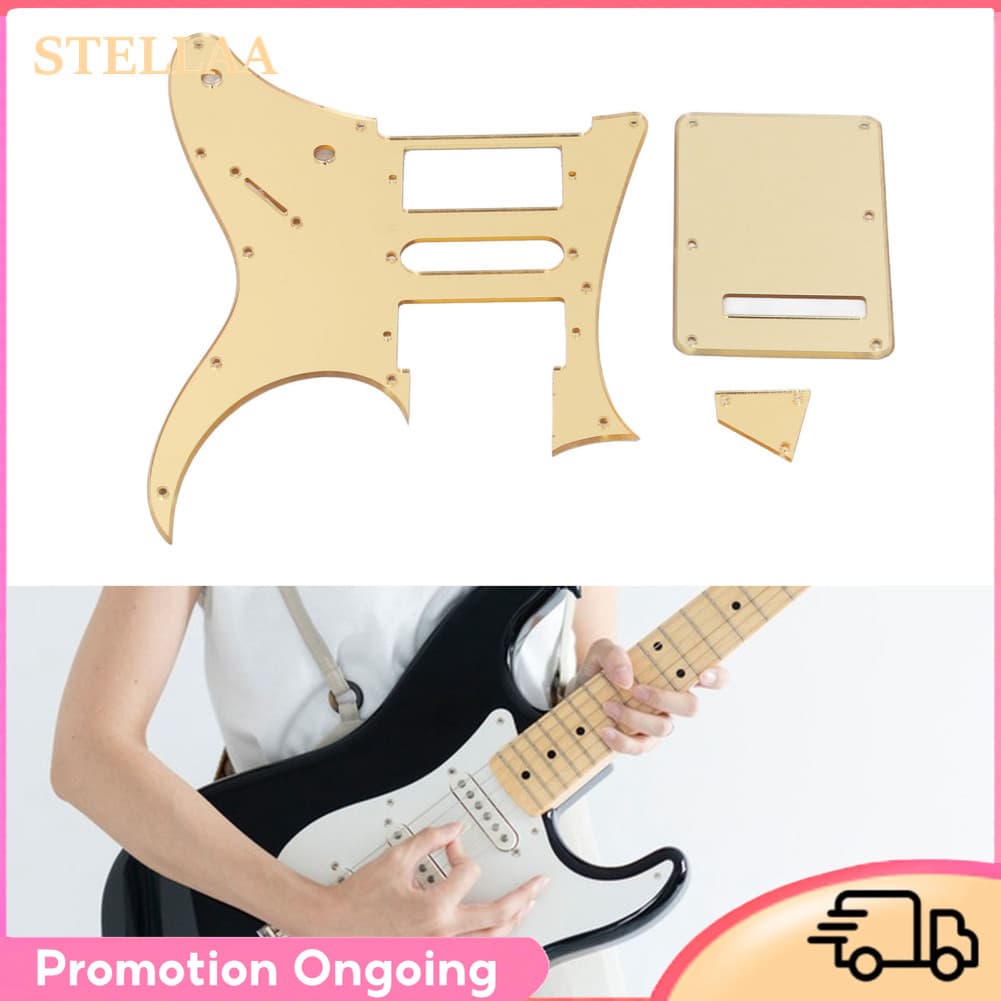 Stellaa Pickguard de guitarra elétrica ABS resistente a arranhões para guitarras HSH Humbucker estilo RG250 de 7 cordas