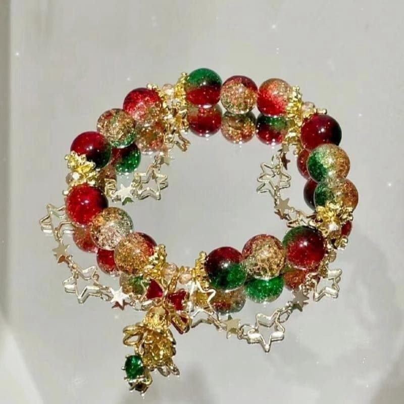 Pulseira de natal homem gengibre esmalte contraste cor frisado luz luxo nicho decorações atmosfera estilo criativo dos d