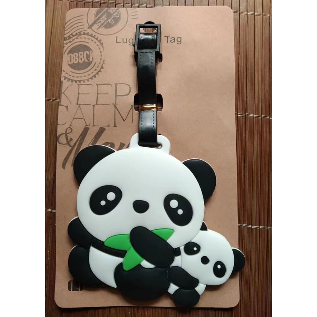 Etiqueta de bagagem Etiqueta de nome Panda Etiqueta de bagagem 27QQ