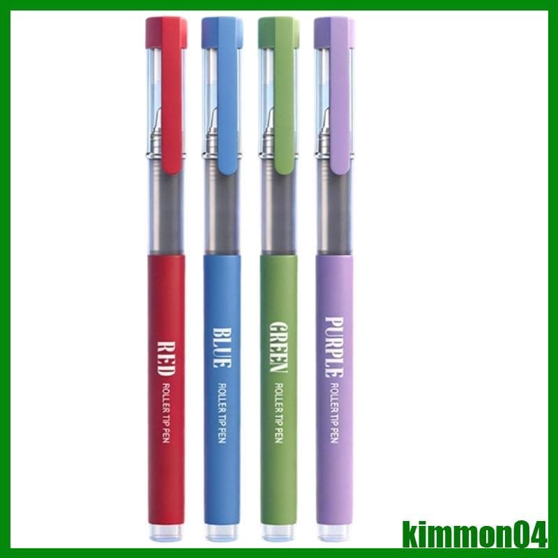 Conjunto 4 Unidades kim Canetas Líquida Gel Secagem Rápida 0 5mm Caneta Ponta Fina