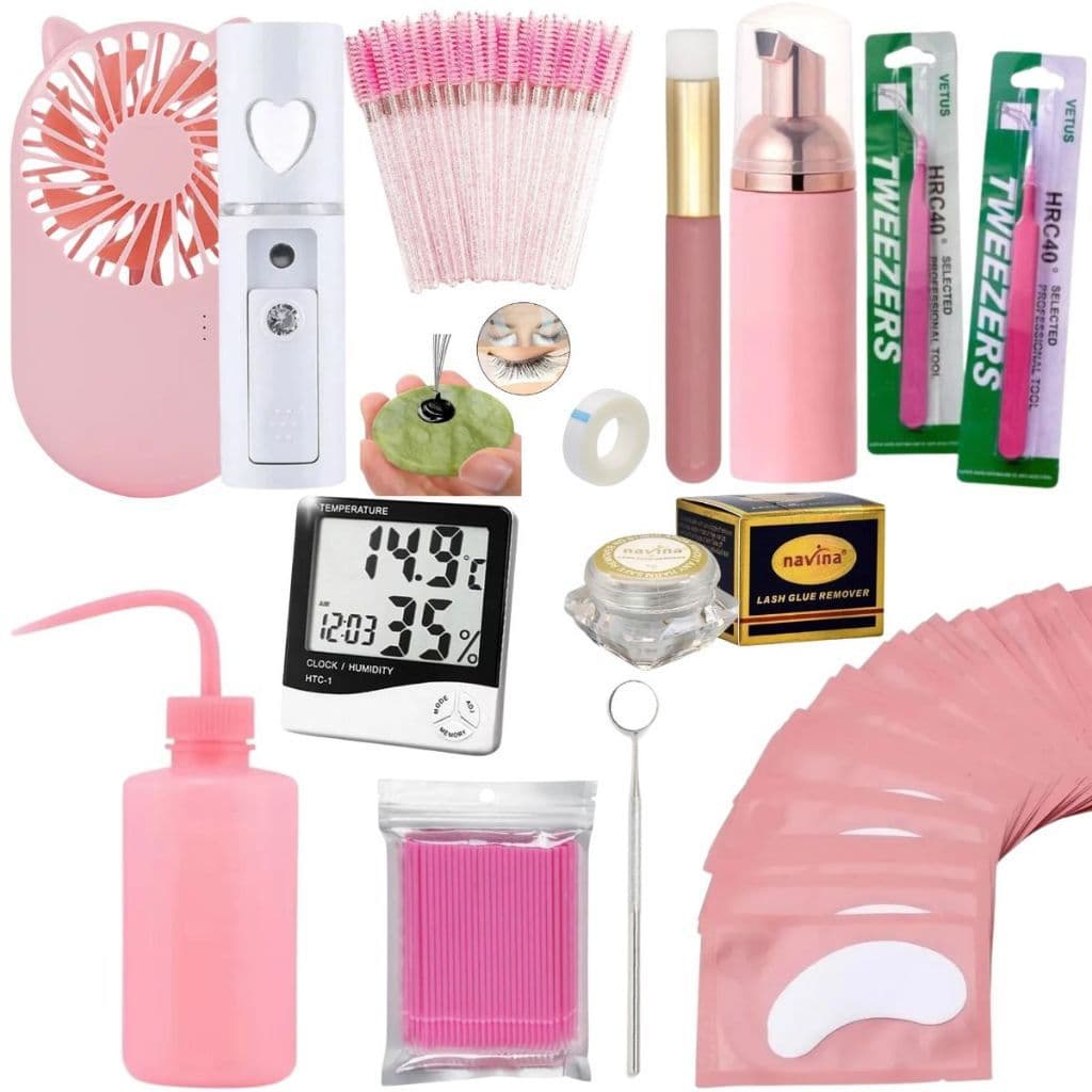 Kit Iniciante Extensão Cílios Alongamento Cilios Profissional Iniciante