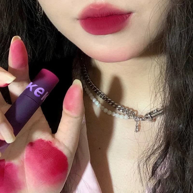 Matte Matte Lip Glaze Lip Glaze Dark Series Batom Diário Commuter Namoro Aplicável