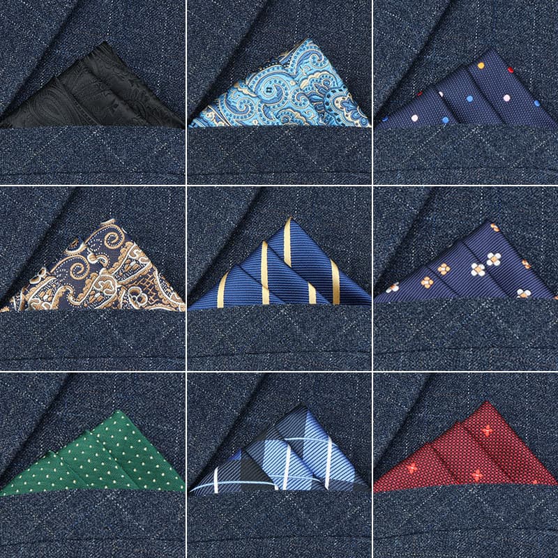 Terno masculino bolso quadrado bolso britânico pequeno lenço quadrado negócios Formal terno lenço de peito camisa lenço