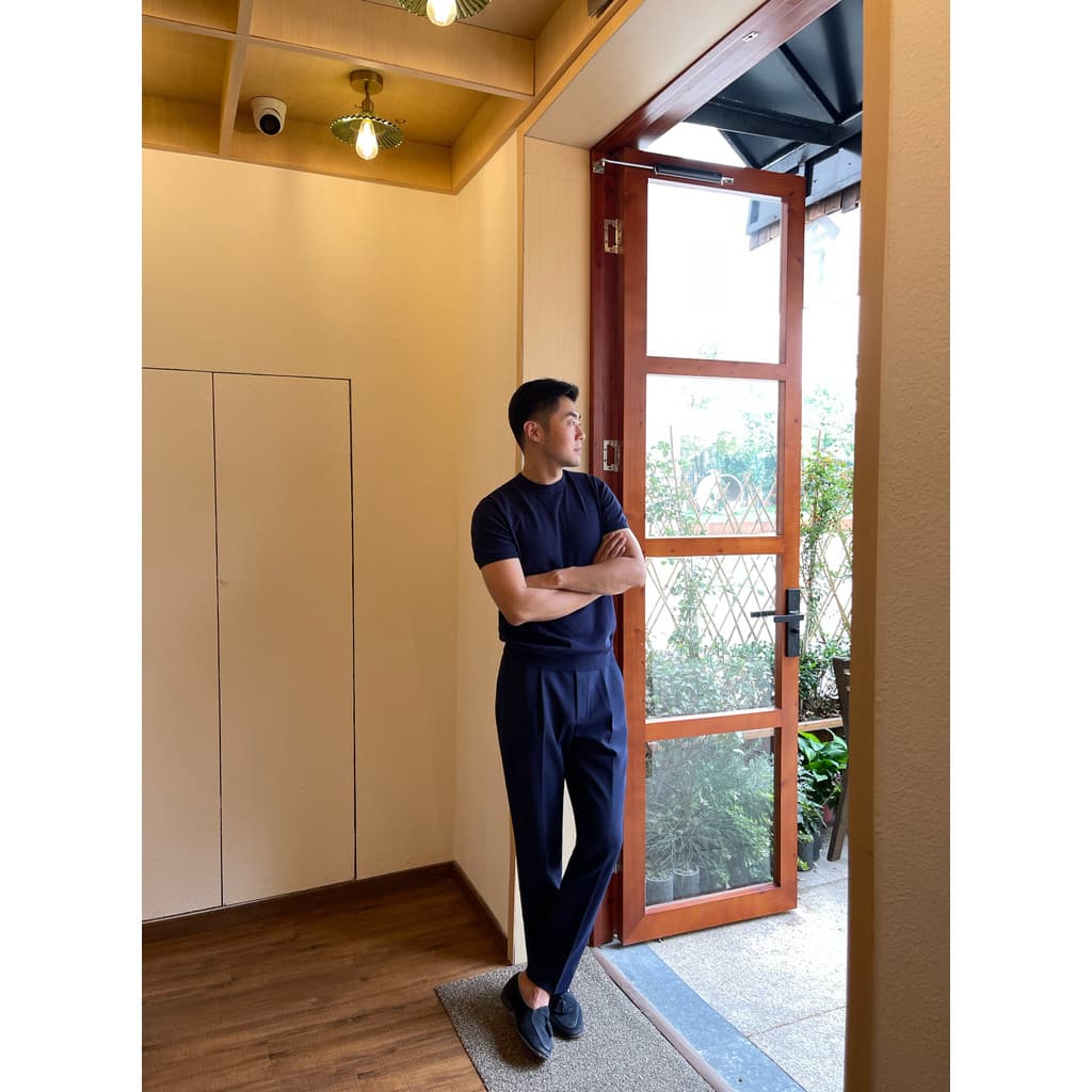 Forte torção penteado algodão Ultra-leve fino de manga curta coreano camiseta masculina Casual cor sólida malha t respir