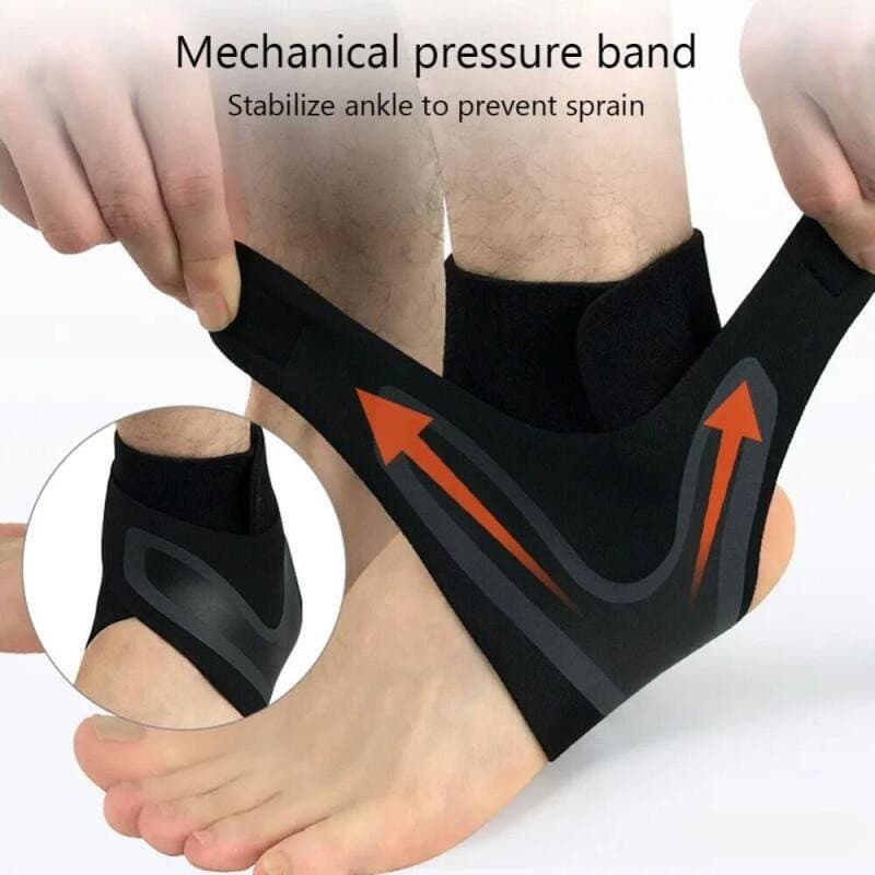 1PC Fitness Esportivo Tornozeleira Esportiva De Compressão Ajustável Suporte Do Tornozelo Alívio Da Dor Tendão De