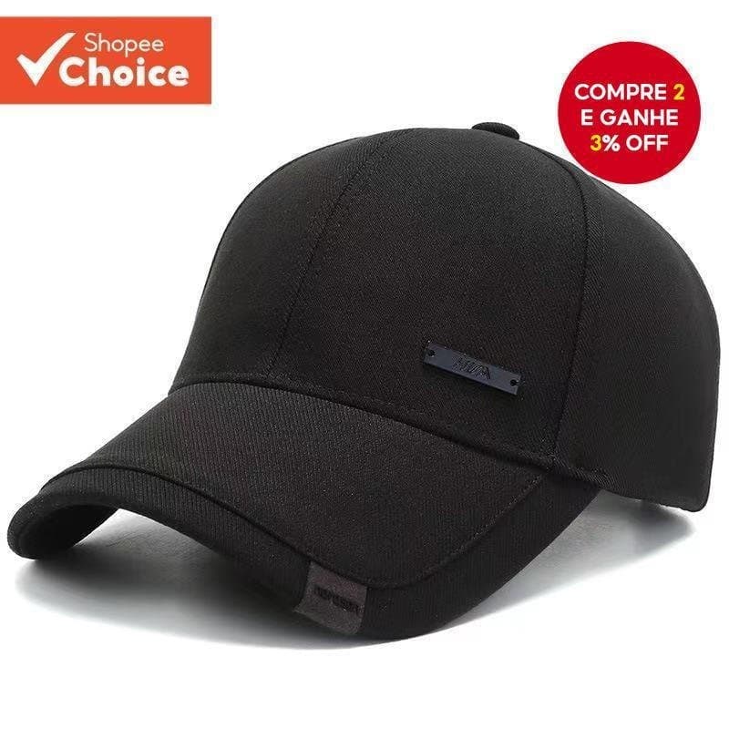 Boné De Beisebol Preto Unissex Proteção Solar/Vermelho Algodão Ajustável Nas Costas Para Casuais E Esportivos