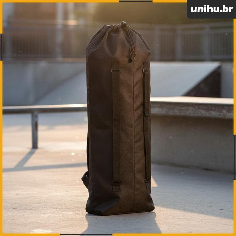 [Unihu] Mochila Para Skate Leve Armazenamento De Bolsa Portátil Transporte De Longboard Surfskaters , Skatistas , Ao Ar