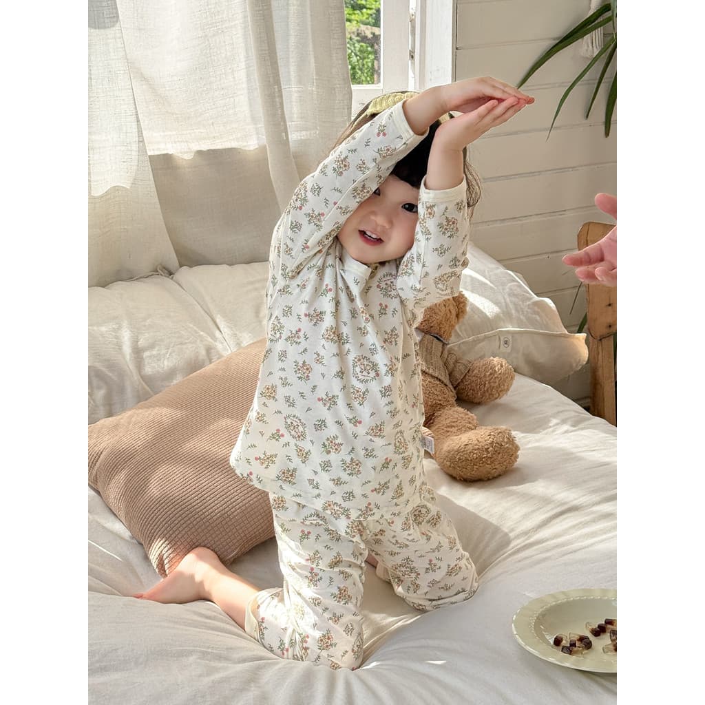 Primavera outono conjunto de pijamas infantis algodão puro estilo fino meninas roupas para casa bebê ar condicionado rou