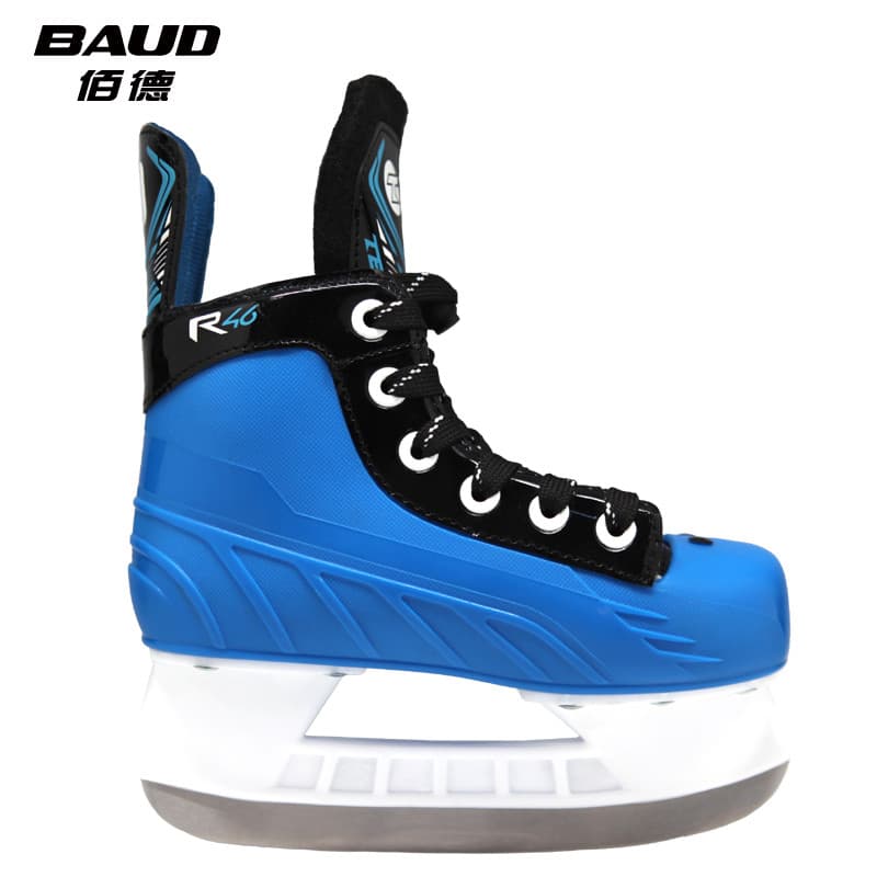 Baud baud novo produto sapatos de hóquei no gelo das crianças adolescente casca dura faca de gelo sapatos adulto bola de