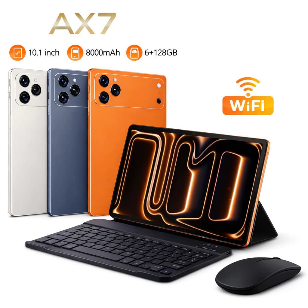 Tablet 10.1” com Teclado+Mouse 6GB RAM 128GB Android 13 Câmera 50MP GEEK