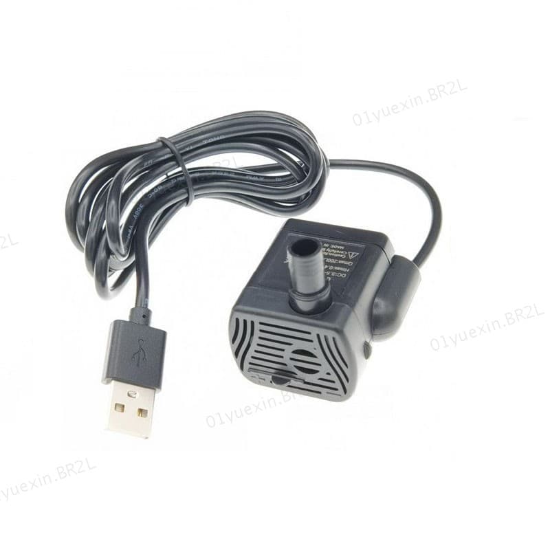 Bomba De Água USB 5V mini mirco DIY Filtro De Aquário Baixo Ruído Motor Sem Escova Ajustável BR2L