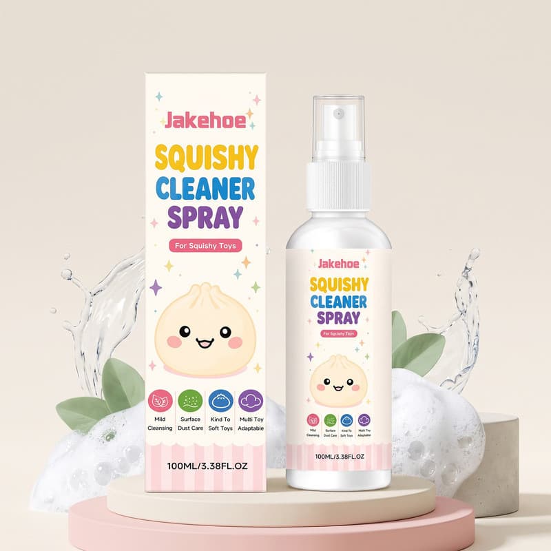 Estoque pronto JAKEHOE Pitada Música Limpeza Spray Limpeza Pitada Música Brinquedo Superfície Manchas Pegajosas Poeira L
