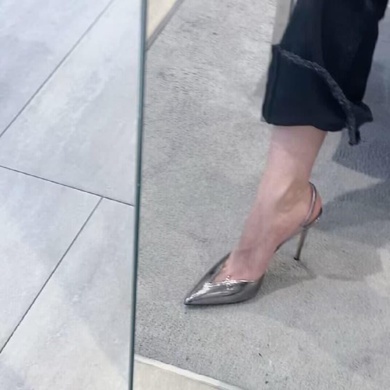 Sapatos novo estilo 2022 sapatos únicos femininos de venda quente corte de salto alto masculino apontou toe nicho francê