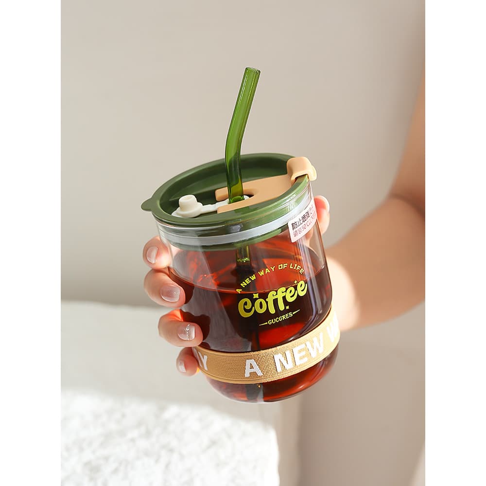 Copo de água Retro meninas nicho xícara de chá masculino High-End xícara de café grande capacidade escritório palha copo