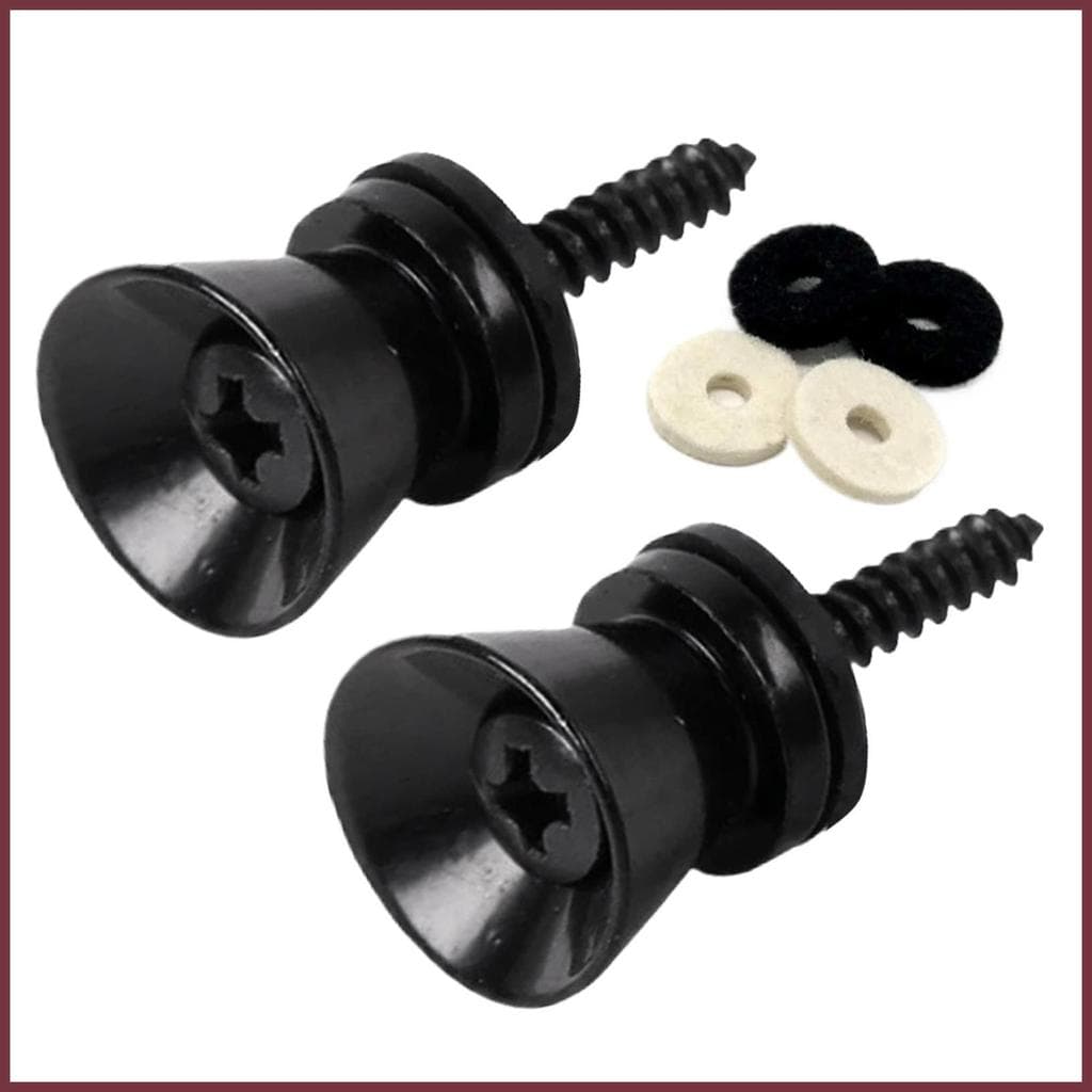 Botões De Bloqueio De Alça De Guitarra , 2 Peças , Pinos De Extremidade , Metal , Ajuste Universal , Trava De Torção Seg