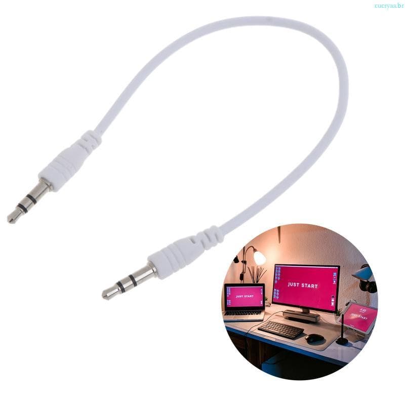 Cucrya 3 5mm Para Adaptador Estéreo TRS Alto-Falante Fone Ouvido Carro Laptop