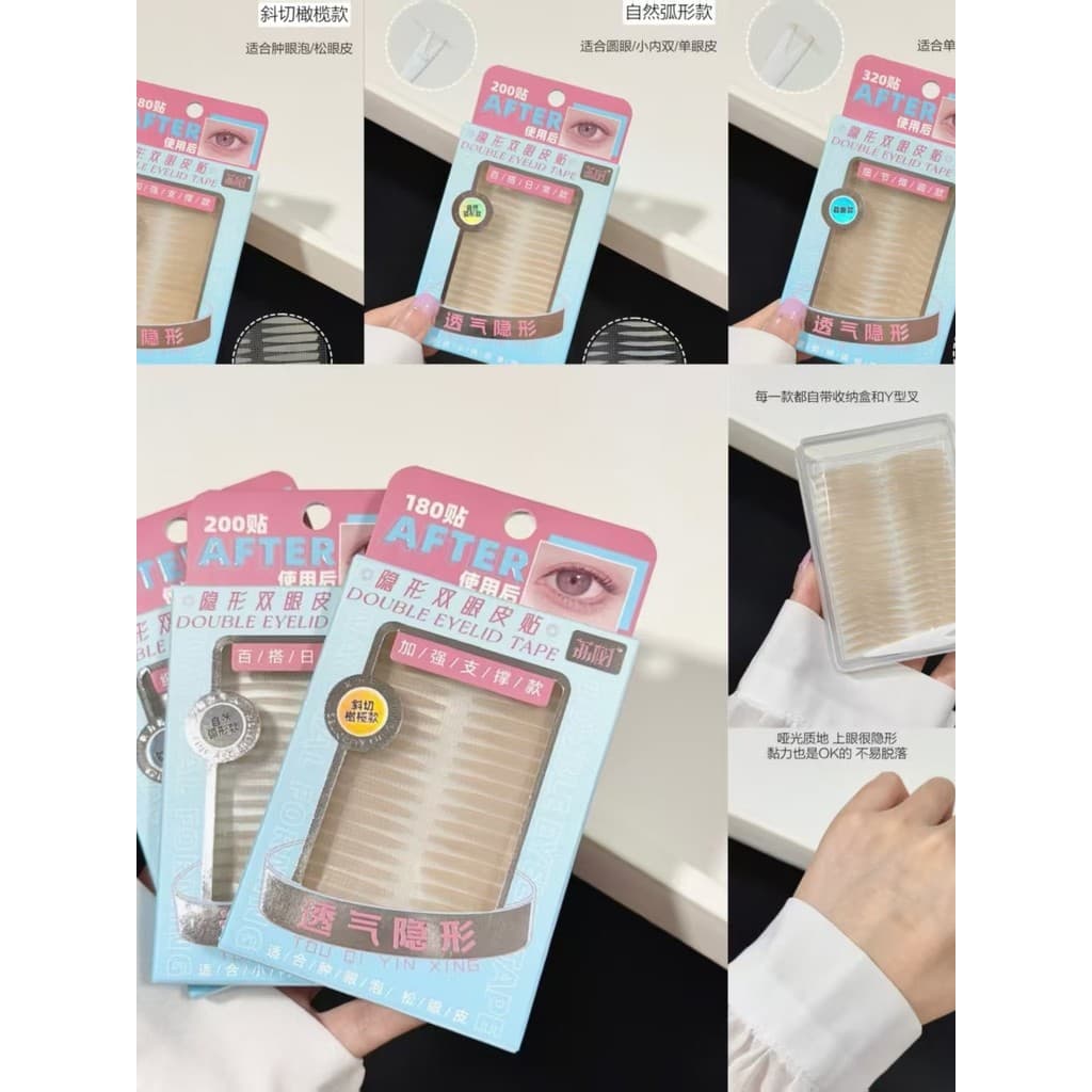 Lishu Transparent Me Series Adesivo para pálpebras duplas Suporte forte fosco invisível sem marcação Espuma para os olho