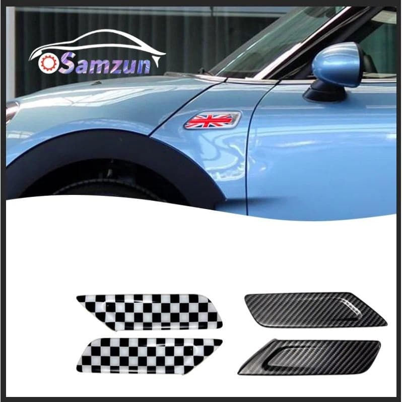 Para Mini Cooper F54 2015-2019 2020 2021 Clubman Acessórios Do Carro Frente Lado Fender Adesivo Sinal De Volta Luz Capa