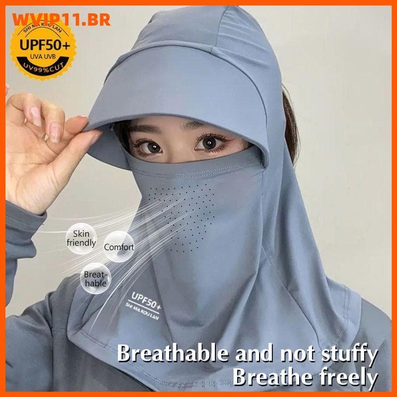 WVIP Chapéu De Sol Feminino Com Proteção UV De Verão Pescoço E Capa Facial Para Ciclismo Ao Ar Livre BR