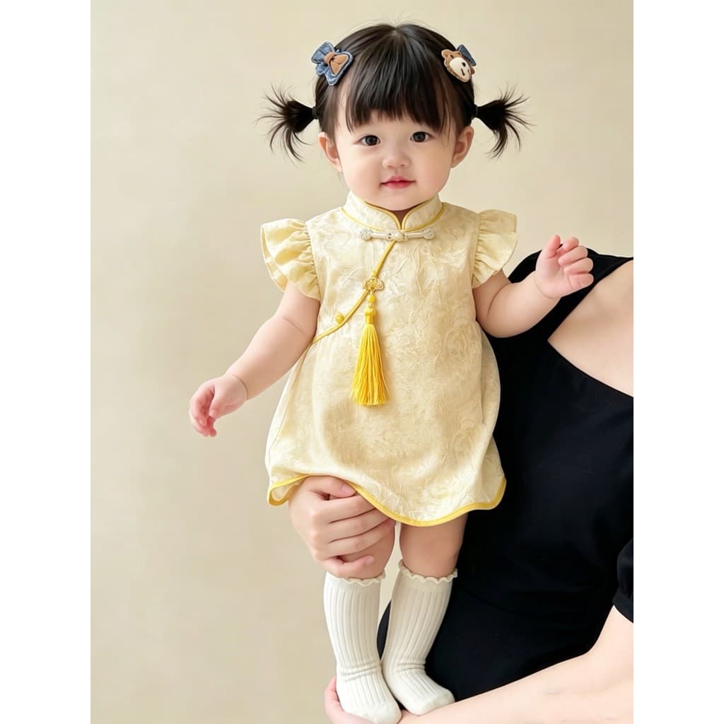 Verão roupas de bebê menina bebê macacão verão estilo fino estilo chinês macacão saia bebê macacão