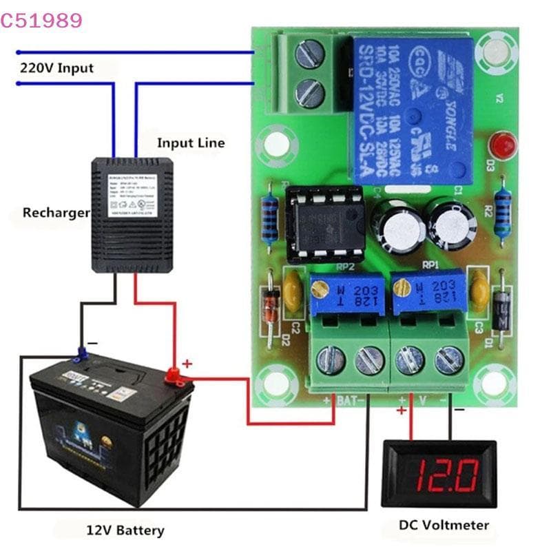 [kaan] XH-M601 12V Bateria Placa De Controle De Carregamento Carregador Inteligente Energia BR