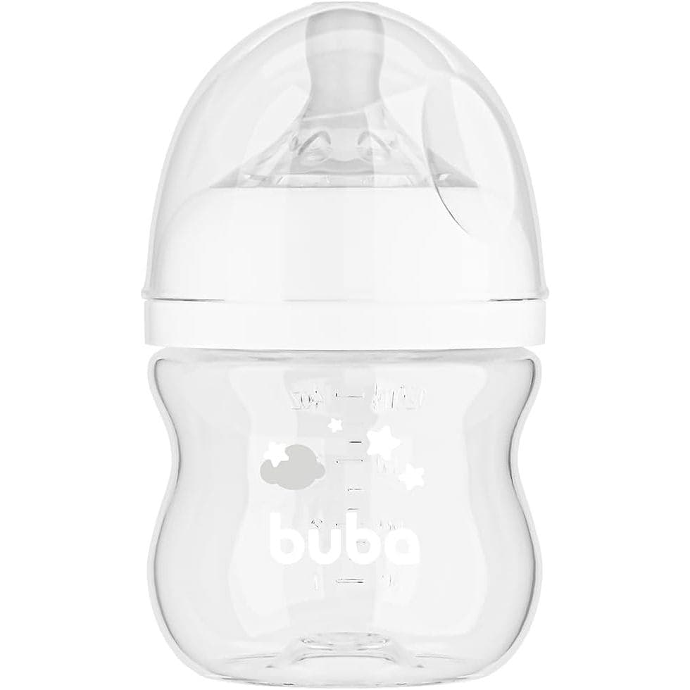 Mamadeira Easy Flow Nuvem Branca 120mL - Buba