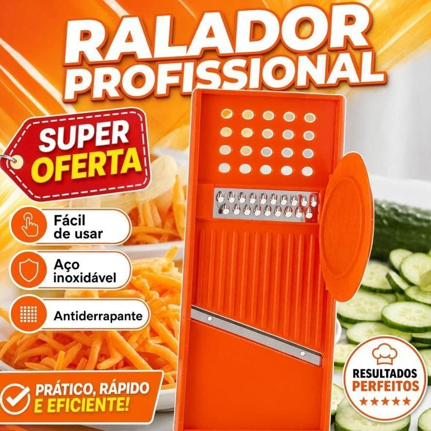 Ralador Cortador Fatiador Manual de Legumes Frutas Batata e Salada Multifuncional