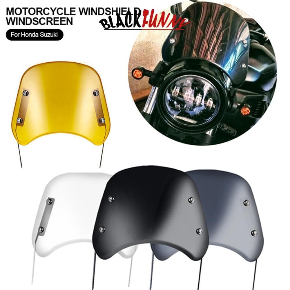 BLACKFUNNY Universal Motocicleta Pára-Brisas Moto Defletor De Vento Dianteiro Para Suzuki I5P5