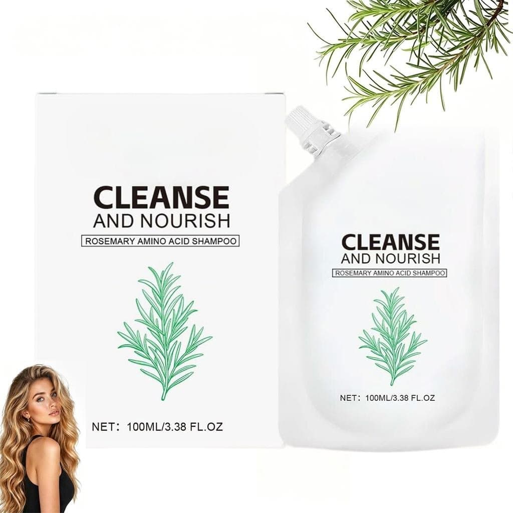 Shampoo de Aminoácidos com Alecrim, Lavagem Capilar de Limpeza Profunda para Cabelos Ralos, para Mulheres e Homens, Hidr