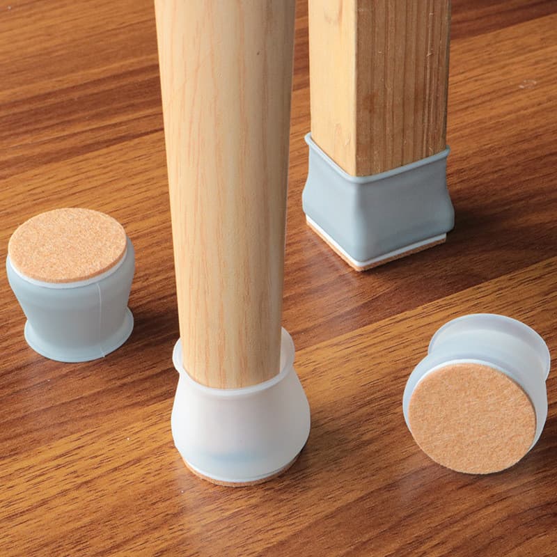Capa silenciosa para pés de cadeira de mesa, espessada, resistente ao desgaste, capa protetora para pés de mesa, banco p