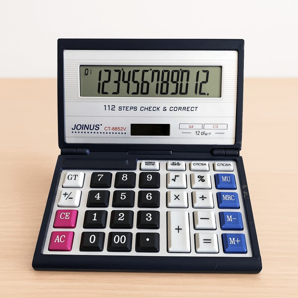 Calculadora Solar , Dobrável Multifuncional De Escritório Financeiro De 12 Dígitos