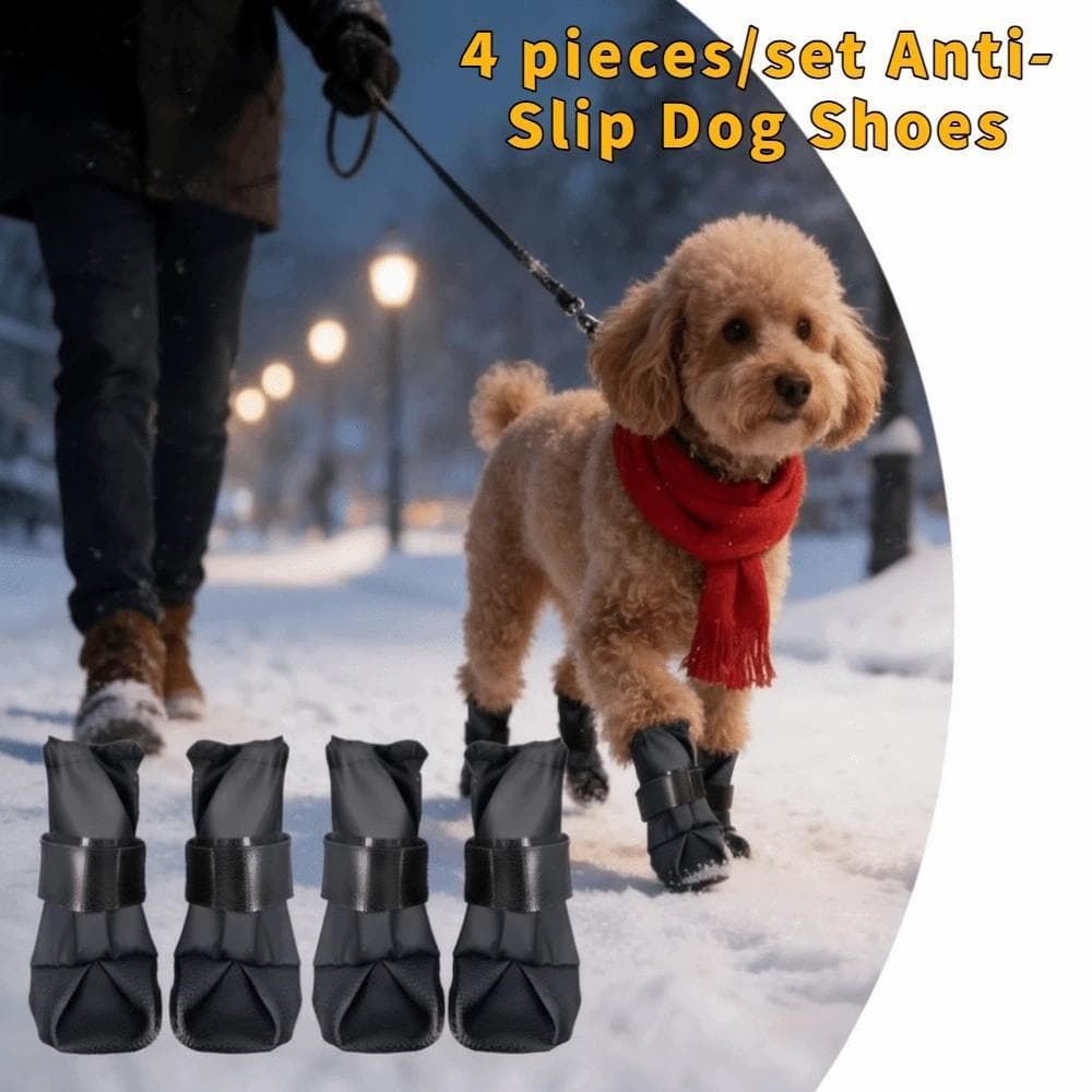 NEDFS 4 Pçs/SET Botas Impermeáveis Para Cães , Sapatos Antiderrapantes Respiráveis E Resistentes Ao Desgaste , Protetor