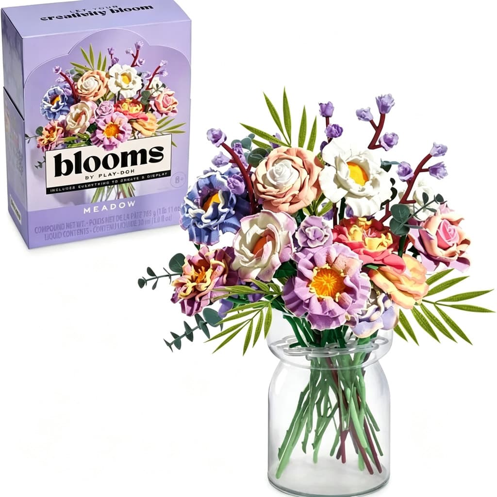 Blooms Meadow Flower Bouquet Kit Flores Perfumadas Play Doh Craft DIY Home Desk Decor Presente Para Adultos Adolescentes
