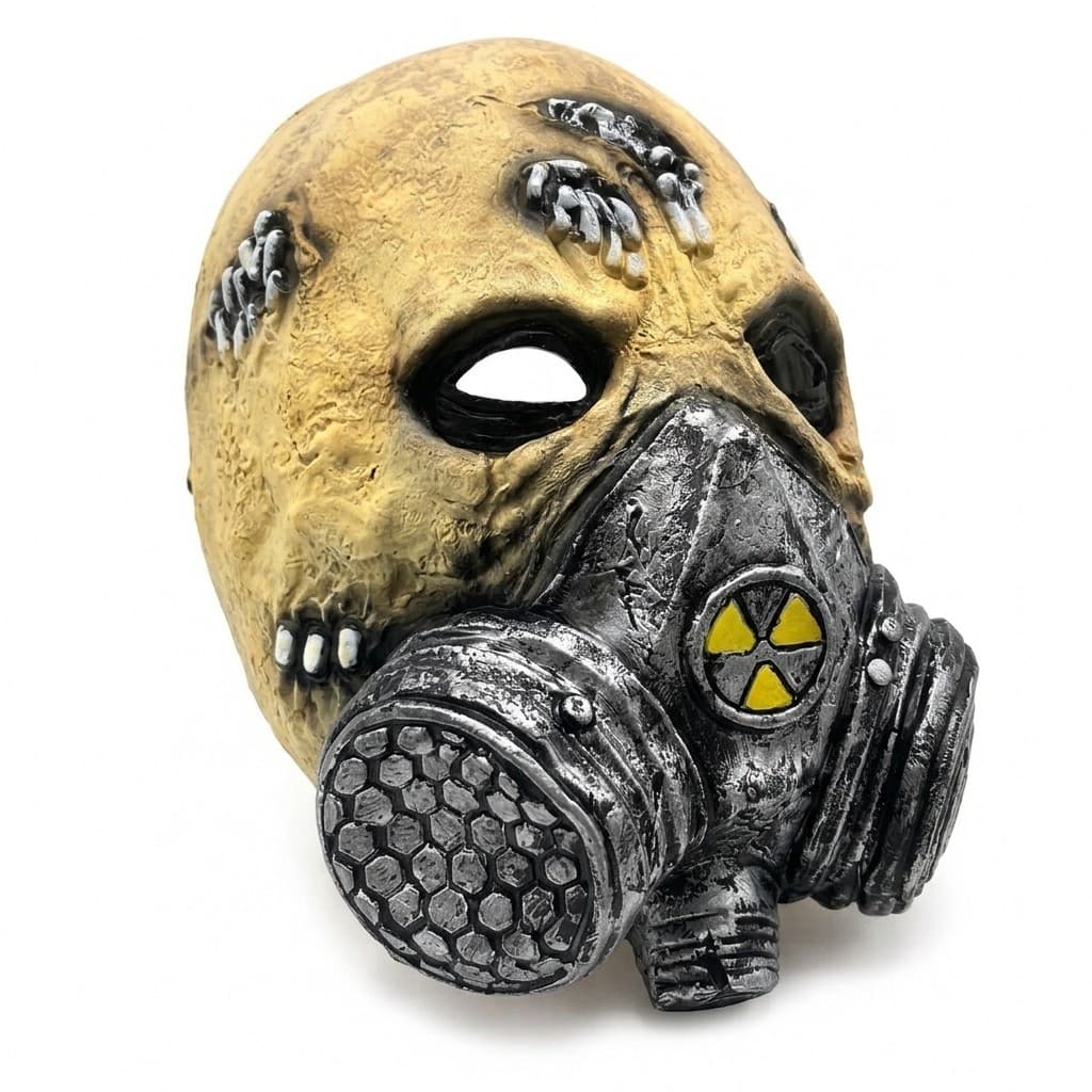 Máscara Zumbi Caveira Chernobyl Látex Festa Halloween