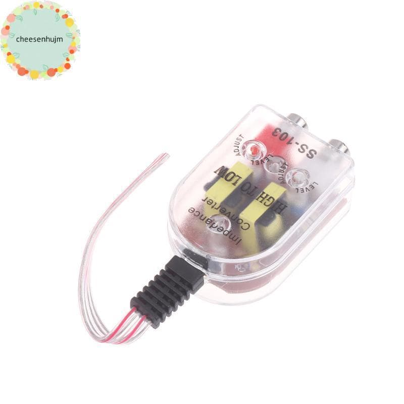 cheesenhujm Adaptador Conversor De Impedância De Subwoofer De Carro Conversão De Sinal De Áudio De Alto A Baixo Nível Pa