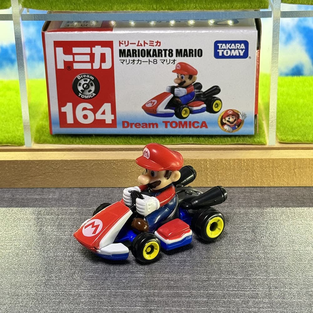 2026 Versão Japonesa TOMY Domeka Liga Enfeites de Carro TOMICA Dream No. 164 Mario Racing Brinquedo Masculino