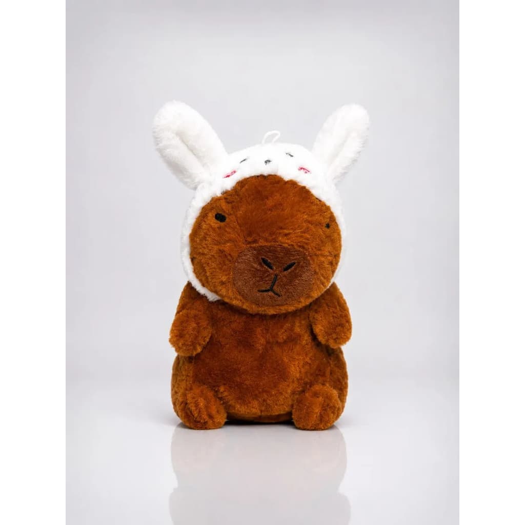 Pelúcia Capivara Fofa Gorro Capuz  - Macia E Antialérgica