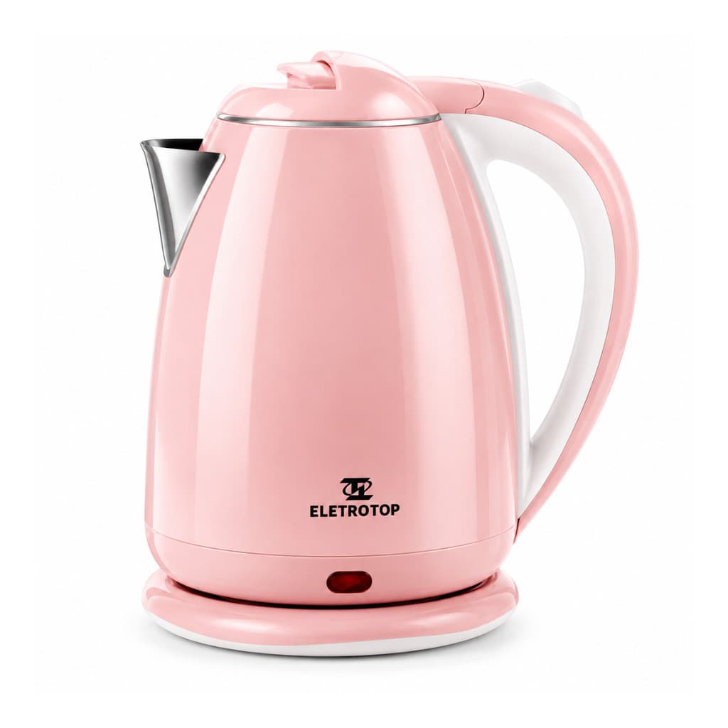 Chaleira Elétrica Eletro Top Pink Aço Inox