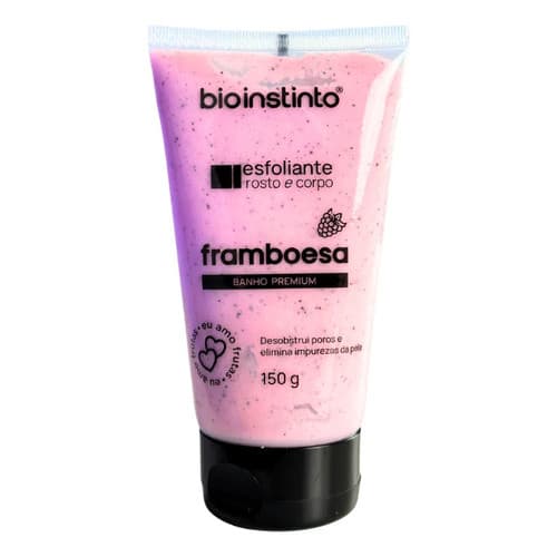 Esfoliante Corporal Facial Colágeno Extrato de Framboesa 150g