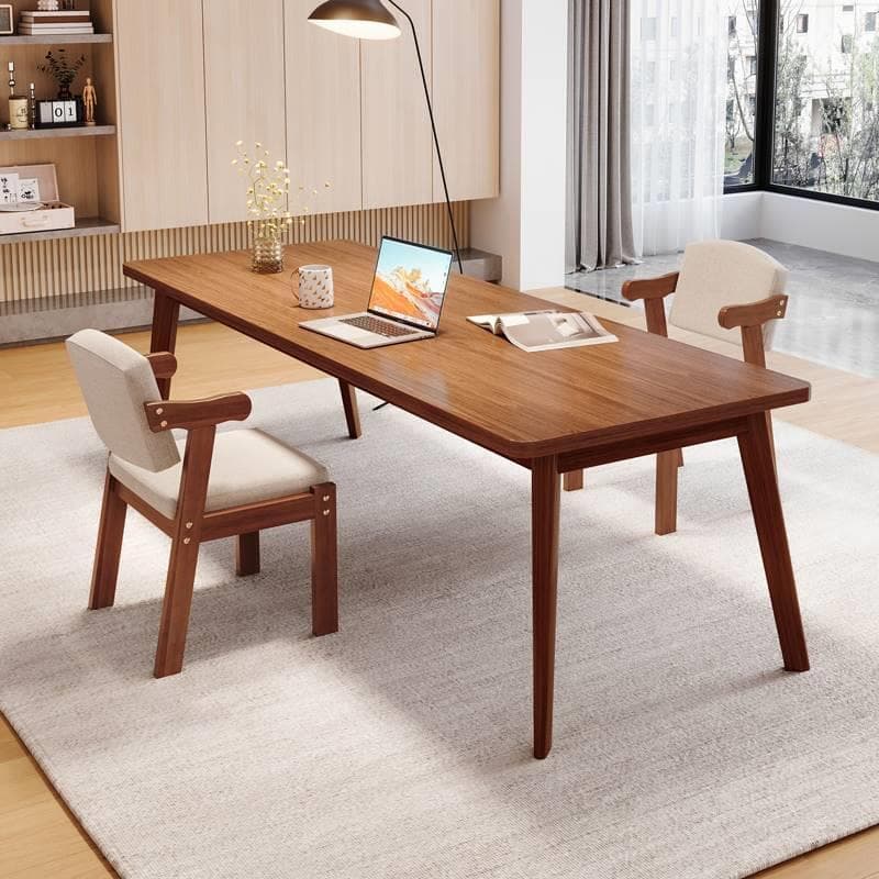 Novo estilo chinês duplo escritório computador mesa longa grande sala de estar luz luxo moderno longo mesa jantar integr