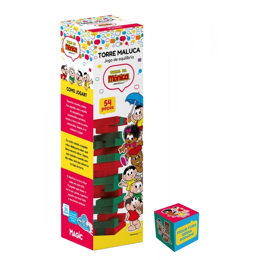 Torre de Equilíbrio Magic Kids Turma da Mônica