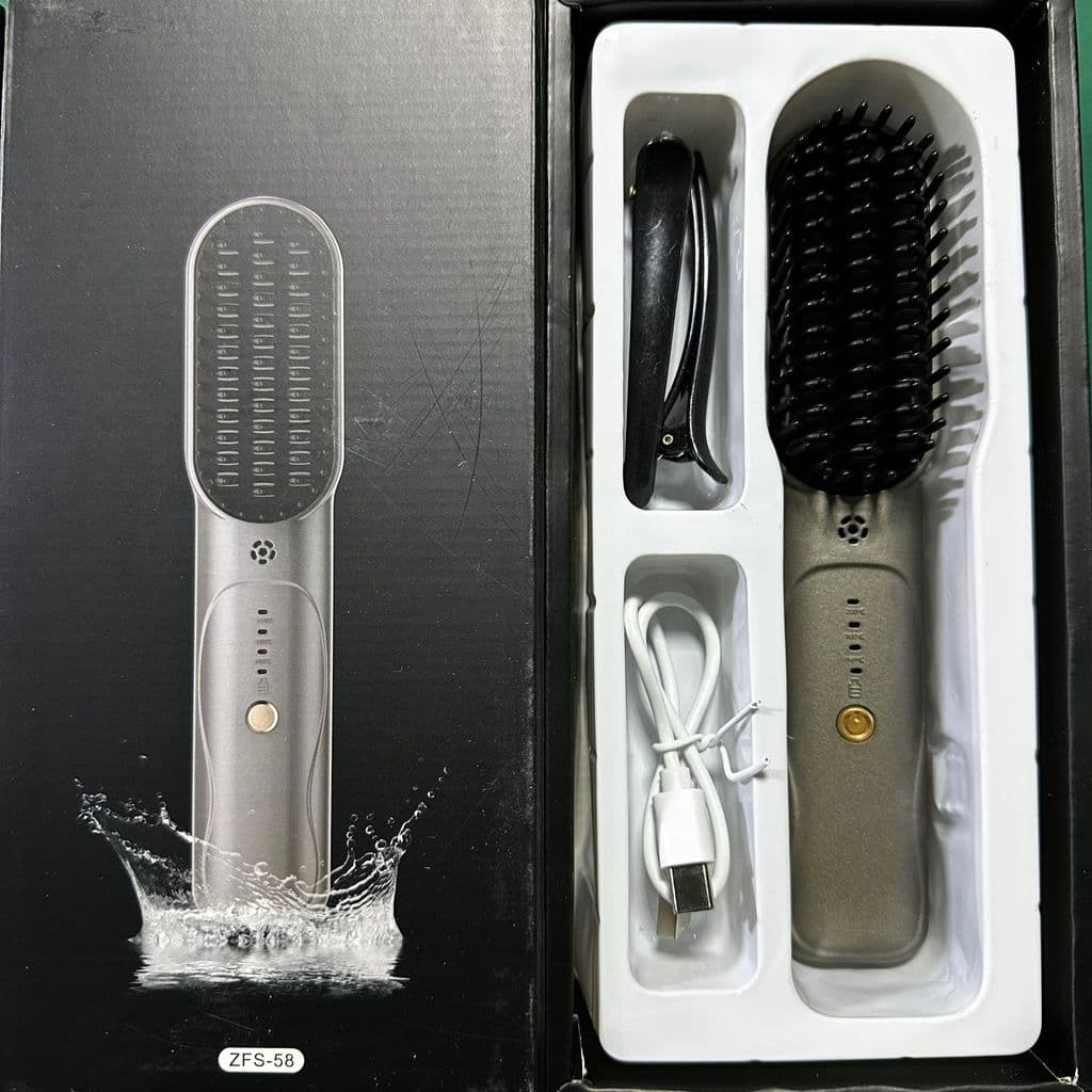 High-End sem fio alisamento Plasma íon negativo cabelo encaracolado não machuca pente de alisamento doméstico