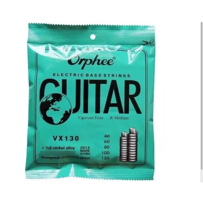Cordas De Baixo Elétrico Orphee Strings Vx130 5 cordas